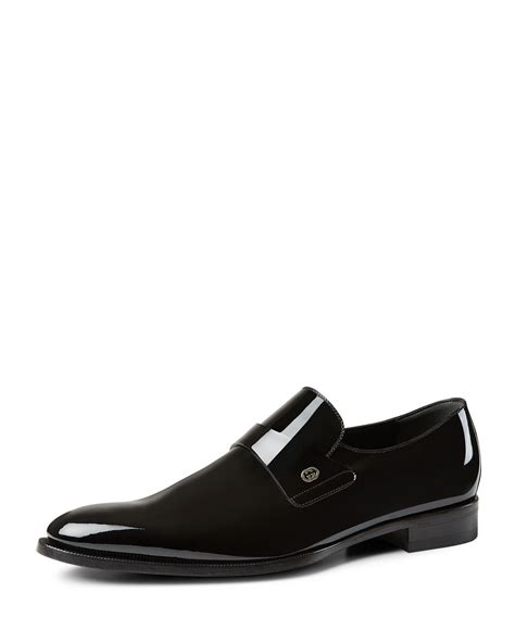 gucci patent mens shoes